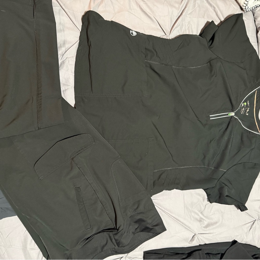 Stylish Black Scrub Set